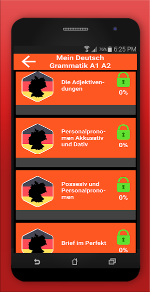 Mein Deutsch Grammatik A1 A2 Screenshot 2