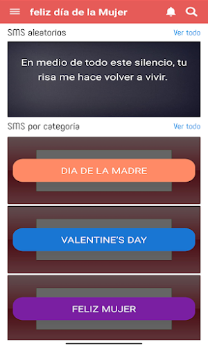 feliz día de la mujer sms 2025 Screenshot 1