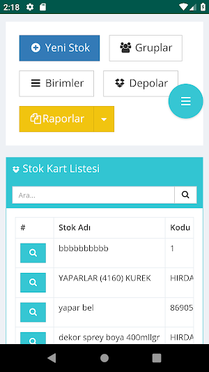 Bilsoft Mobil Ön Muhasebe V2 Screenshot 3