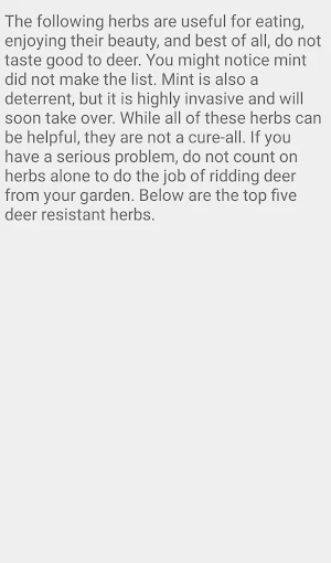 Aromatic Herbs for Deer Control Screenshot 1