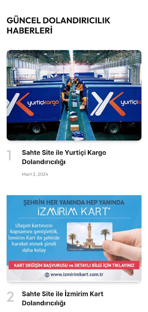 Dolandırıcılık Haberleri Screenshot 1