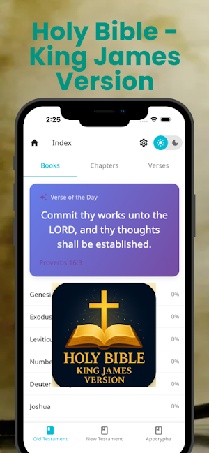 Holy Bible KJV: King James Screenshot 0