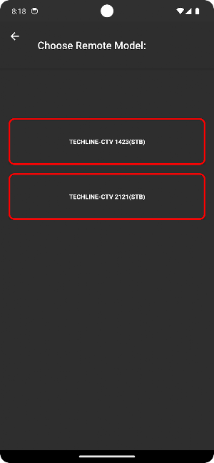 TechnoSonic Tv Remote Screenshot 2