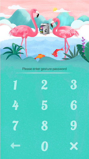 AppLock Theme Flamingo Screenshot 1