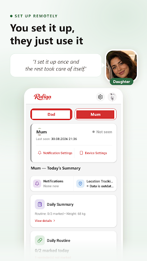 Rafiqa: Senior Phone & Safety Screenshot 1