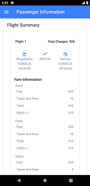 Halla Airlines Screenshot 3