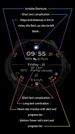 Watch Face CUE167 Screenshot 1