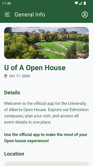 U of A Open House Screenshot 1