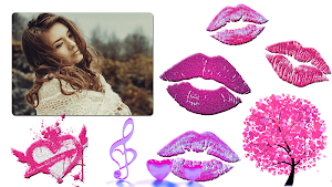 Kiss GIF Photo Frame Editor Screenshot 2
