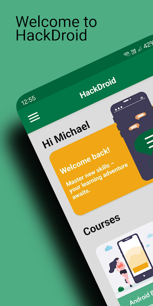 Learn Cyber Security HackDroid Screenshot 0