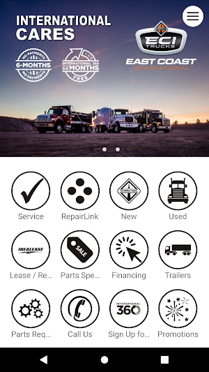 East Coast International Trucks Screenshot 1