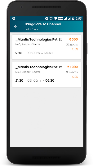 Book Bus Ticket Screenshot 2