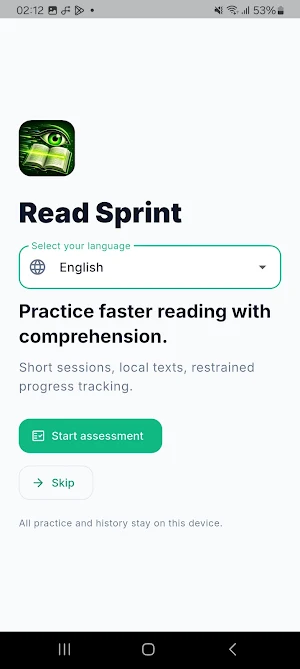 RapidLector: Speed Reading Screenshot 0