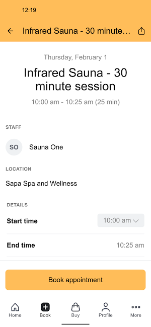 Sapa Spa and Wellness Screenshot 2