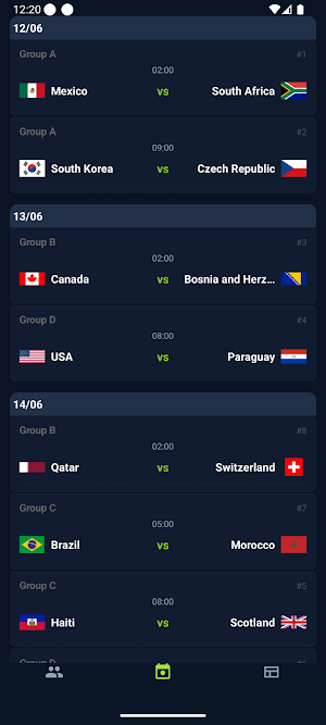 World Cup 2026 Schedule Screenshot 2