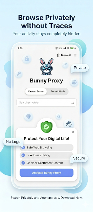 Bunny Proxy: Fast VPN, Browser Screenshot 3