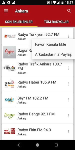 Ankara Radio Stations - Turkey Screenshot 1