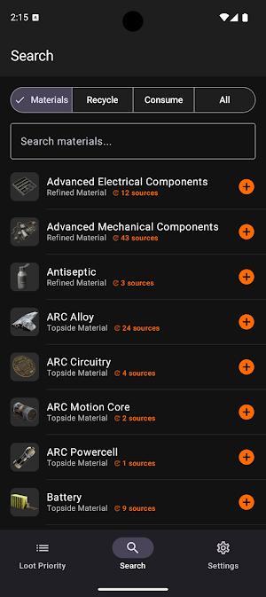Raiders Loot Item Tracker Screenshot 2