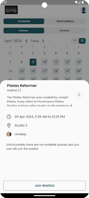 Prominence Pilates Studios Screenshot 1