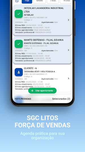Força de Vendas do ERP Litos Screenshot 3