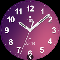 Casual Purple Pink Watch Face
