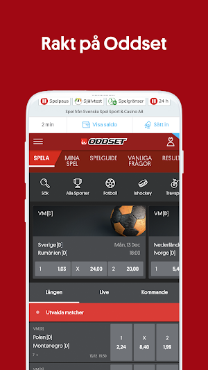 Svenska Spel Sport & Casino Screenshot 2