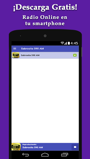 Sabrosita 590 AM - Radio Online Screenshot 1