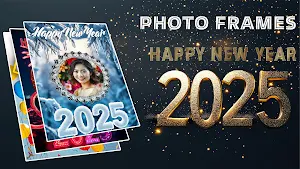 New year photo frame app 2025 Screenshot 2