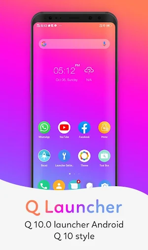 Q launcher 10 : Q 10 launcher for android Screenshot 0
