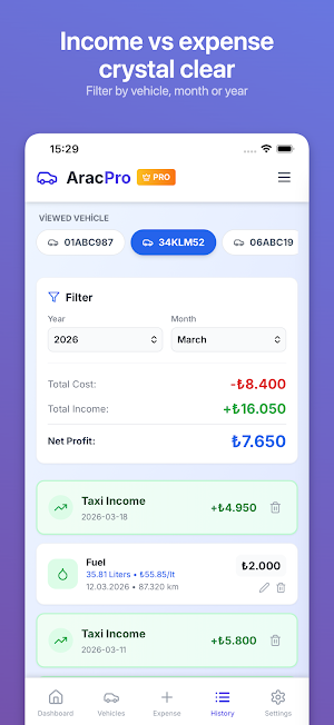 AracPro - Vehicle Logbook Screenshot 2