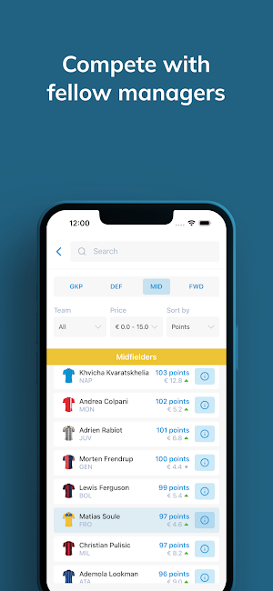 SerieA Fantasy Screenshot 3