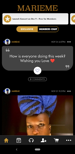 Marieme - Official App Screenshot 0