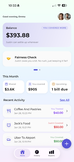 Fairmony: Couples Expenses Screenshot 3