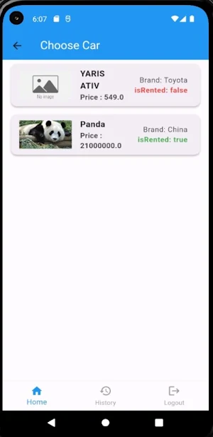 Car Rental Screenshot 1