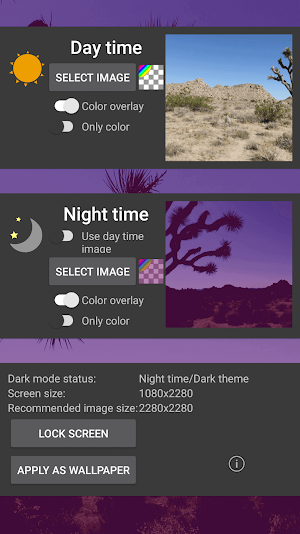 Dark Mode Live Wallpaper Screenshot 0