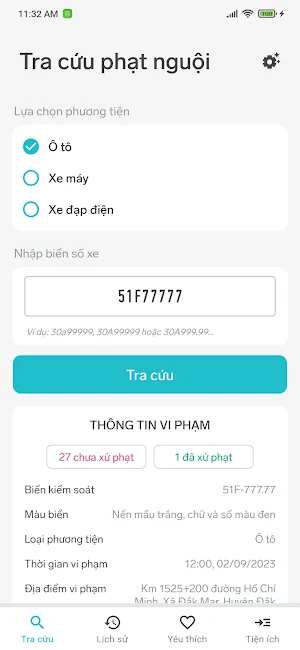 Tra cứu phạt nguội Ô tô Screenshot 1