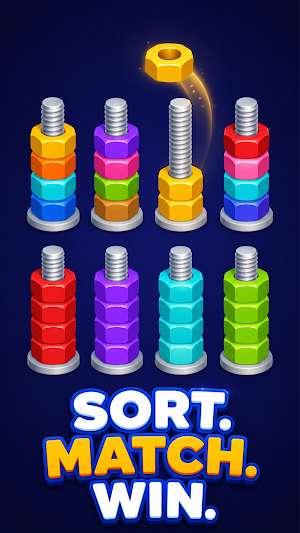 Nut Brain - Color Sort Screenshot 0