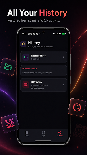 FileRecover: Restore & QR Screenshot 1