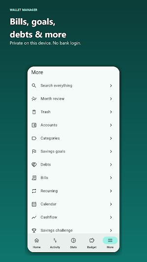 wallet manager Screenshot 2
