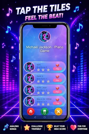 Michael Jackson - Piano Game Screenshot 1