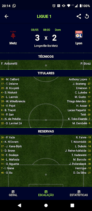 Campeonato Francês - Ligue 1 Screenshot 3