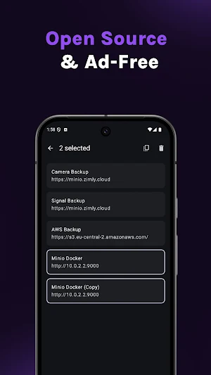 Zimly: S3 Backup Screenshot 2