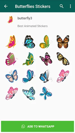 Butterflies Stickers Screenshot 0