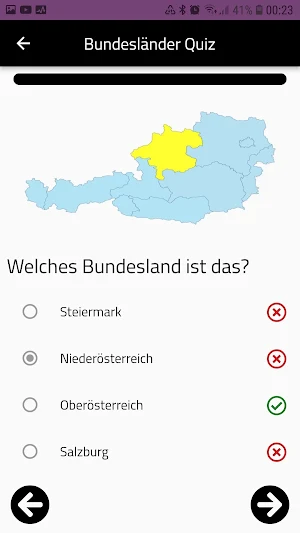 Österreich Bundesländer Quiz Screenshot 3