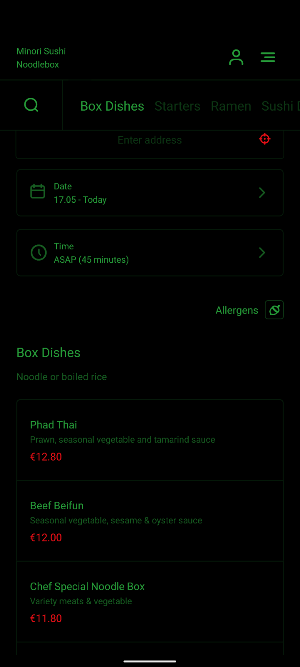 Minori Sushi Noodlebox Screenshot 2