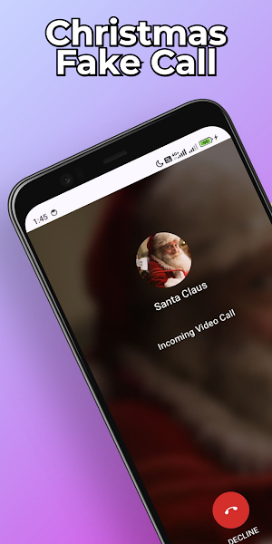 Christmas Fake Call & Chat Screenshot 0