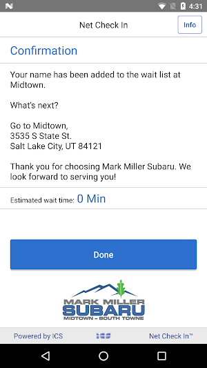 Net Check In - Mark Miller Sub Screenshot 2
