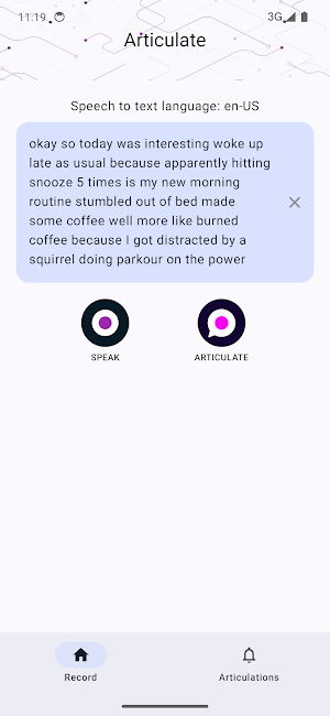 Articulate - Speak and Refine Screenshot 1