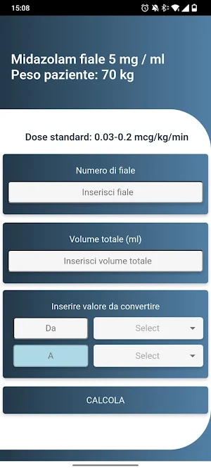Calcolatore Inotropi Screenshot 2