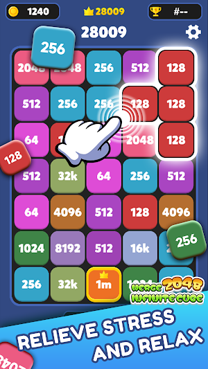 Merge 2048 Infinite Cube Screenshot 2